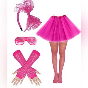 Costume accessories 5 piece 80s & 90s Neon era